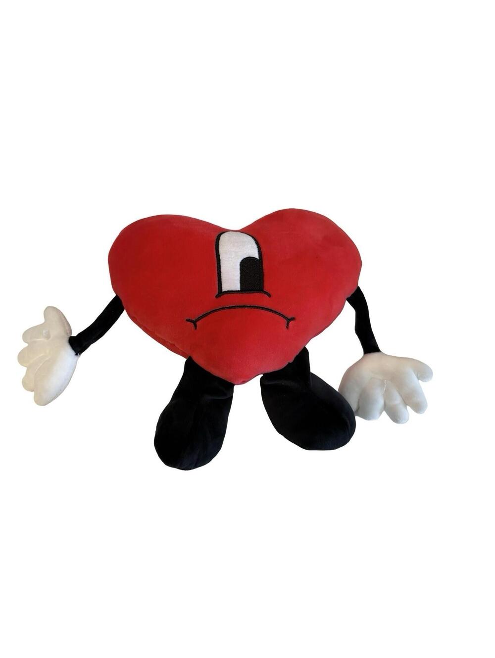 Un Verano Sin Ti Corazon Bad Bunny Heart Plush Stuffed Toy